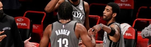 赛事比分-合砍89分加时力克老鹰 篮网三巨头在磨合中成长